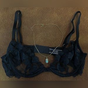 Deadstock Black Floral Lace Victorias Secret Bra